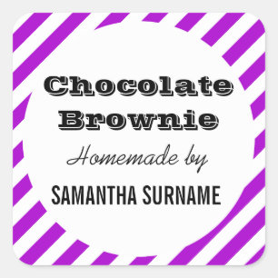 Sticker Carré Confiture maison confiture bonbon pot