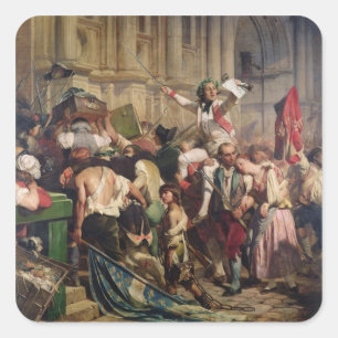 Sticker Carré Conquérants de Bastille devant l'Hôtel de Ville