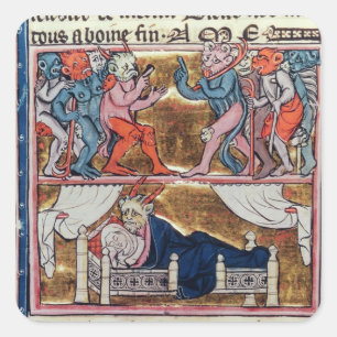 Sticker Carré Conseil des démons, de l'Histoire de Merlin