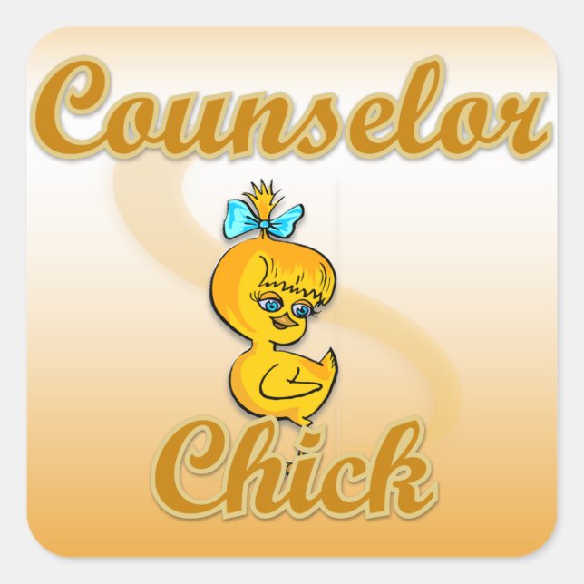 Sticker Carré Conseiller Chick (Devant)