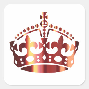 Sticker Carré Conserver la couronne calme - Changer d'arrière -