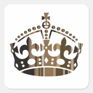 Sticker Carré Conserver le calme Cooper Couronne - Changer d'arr