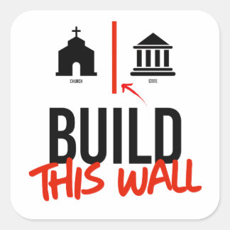 Sticker Carré Construire ce mur