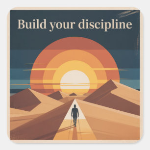 Sticker Carré Construire Votre Discipline