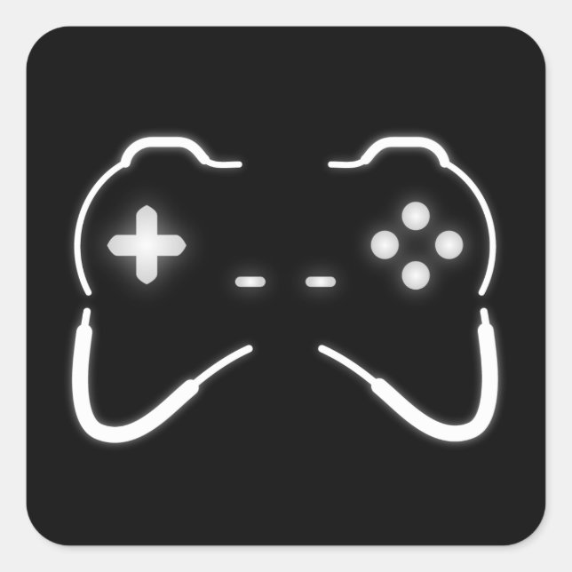 Sticker Carré Contrôleur de jeu (Devant)