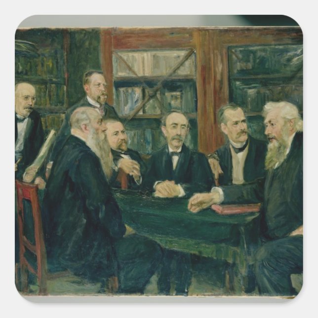 Sticker Carré Convention de Hambourg des professeurs, 1906 (Devant)