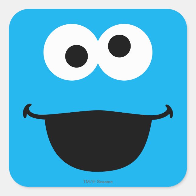 Sticker Carré Cookie Face Art (Devant)