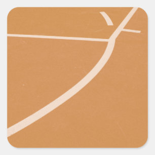 Sticker Carré Cool de basket-ball