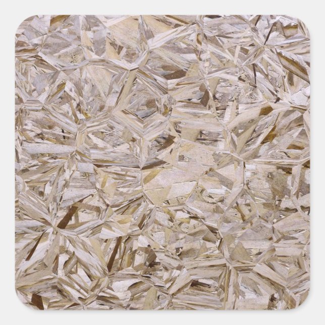 Sticker Carré Cool Super Duper OSB Construction Plywood Impressi (Devant)