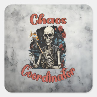Sticker Carré Coordinateur du Chaos