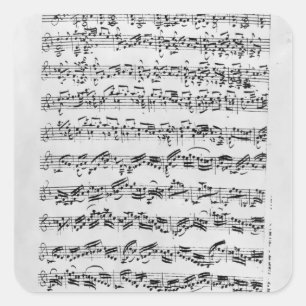 Sticker Carré Copie de 'Partita in D Minor for Violin'
