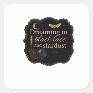 Sticker Carré Copie De Whimsigoth Imaginaire Forêts Mystiques, L