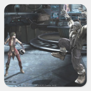 Sticker Carré Copie d'écran : Harley contre Grundy