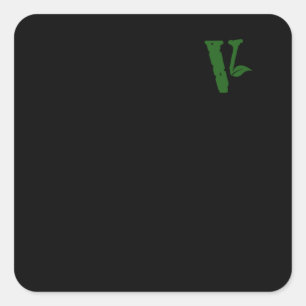 Sticker Carré Copie du monde vegan jour heureux le monde vegan j