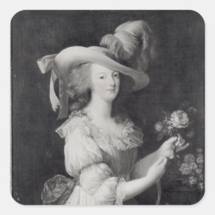 Sticker Carré Copie d'un portrait de Marie-Antoinette