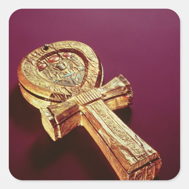 Sticker Carré Coque miroir sous forme de cheville 2 (Devant)