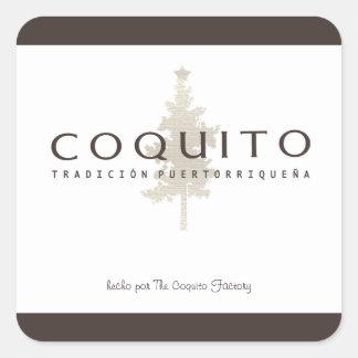 Sticker Carré Coquito Tradition Porto-Ricaine
