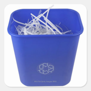 Sticker Carré Corbeille