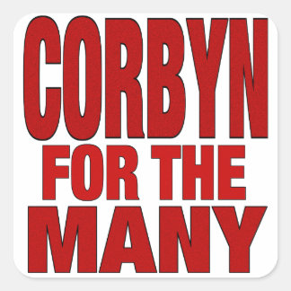 Sticker Carré Corbyn pour les nombreux