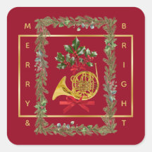Corne française de Noël élégante Marron