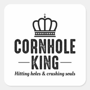 Sticker Carré Cornhole Bean Bag Toss Outdoor Lawn Game Funny