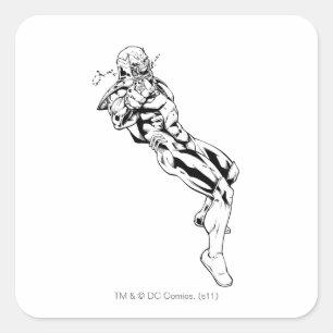 Sticker Carré Corps rouges de lanterne - rage se penchant 3