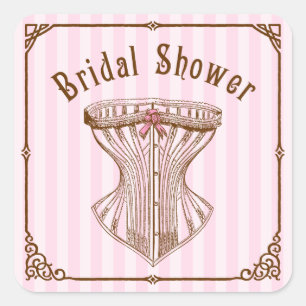Sticker Carré Corset vintage