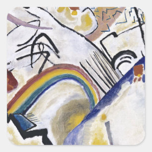 Sticker Carré Cosaques de peinture Abstraite Kandinsky 1910
