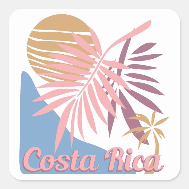 Sticker Carré Costa Rica (Devant)