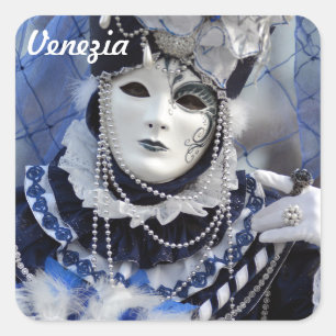 Sticker Carré Costume bleu