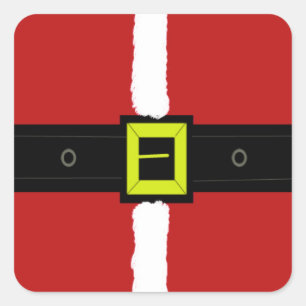 Sticker Carré Costume du Père Noël