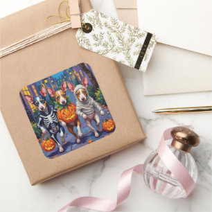 Sticker Carré Costumes d'Halloween pour Trick-or-Treat de Terrie