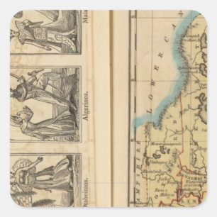 Sticker Carré Costumes du Maine