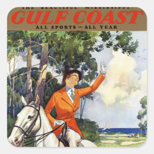 Sticker Carré Côte du Golfe