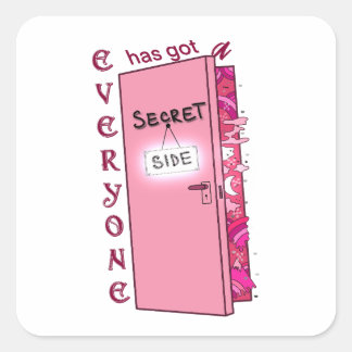 Sticker Carré Côté secret