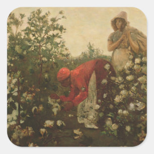 Sticker Carré Coton de montagne