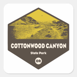 Sticker Carré Cottonwood Canyon State Park Oregon