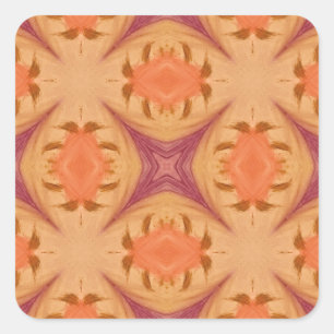 Sticker Carré Coucher de soleil Abstrait