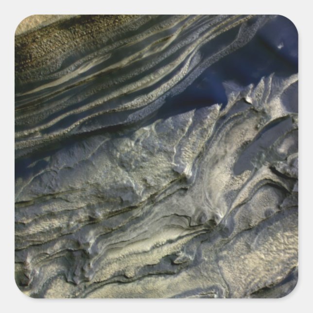 Sticker Carré Couches exposées à Polar Canyon (Devant)