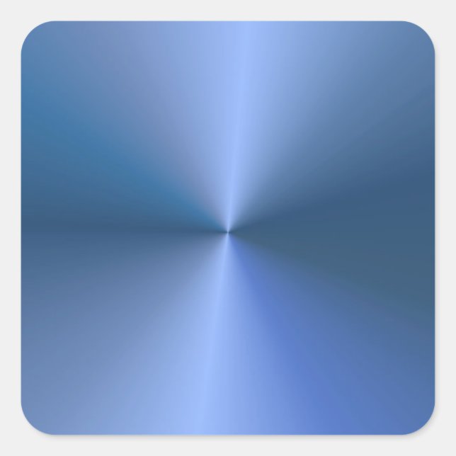 Sticker Carré Couleur Bleu Modèle Personnalisé tendance (Devant)