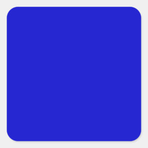 Sticker Carré couleur bleu moyen