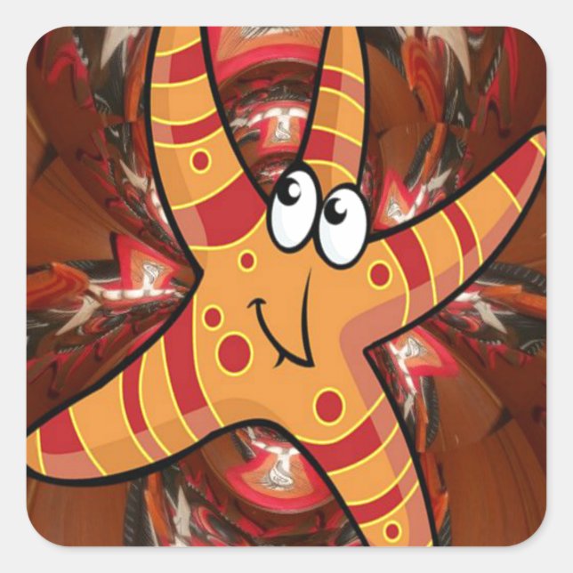 Sticker Carré Couleur en cours (Devant)