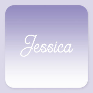 Sticker Carré Couleur lilas clair ombrée (modifiable) et votre t