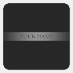 Sticker Carré Couleur modifiable de bande de dégradé simple et é