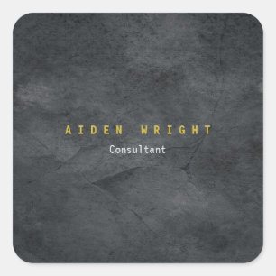 Sticker Carré Couleur or gris attrayante minimaliste moderne