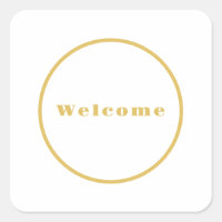 Couleur or Parti de bienvenue minimaliste professi