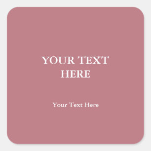 Sticker Carré Couleur or rose Plain élégant minimaliste moderne