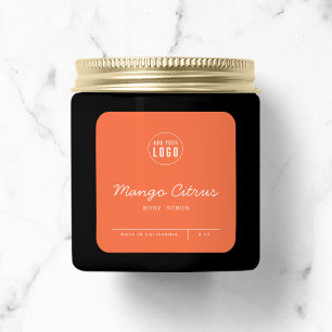 Sticker Carré Couleur personnalisée Ajouter des lignes de script