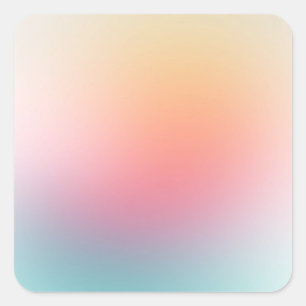 Sticker Carré Couleur personnalisée Modèle blanc rouge rose bleu