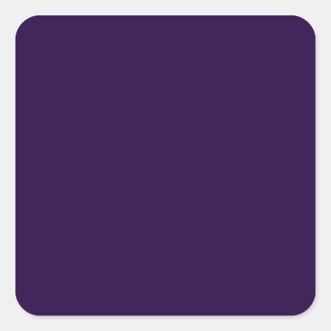 Sticker Carré Couleur Uni Vierge Violet Minuit (Devant)